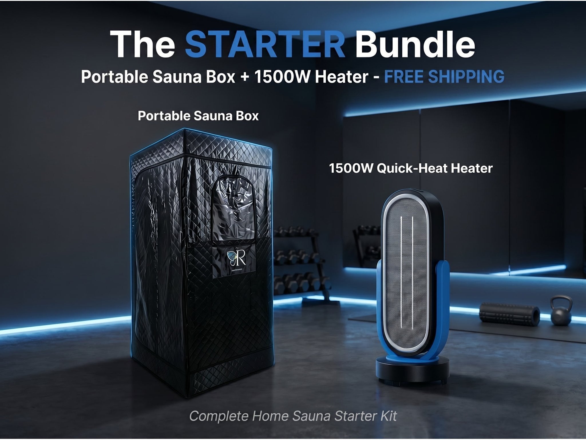 Complete Home Sauna Starter Bundle Kit – Steam Sauna + Sauna Heater