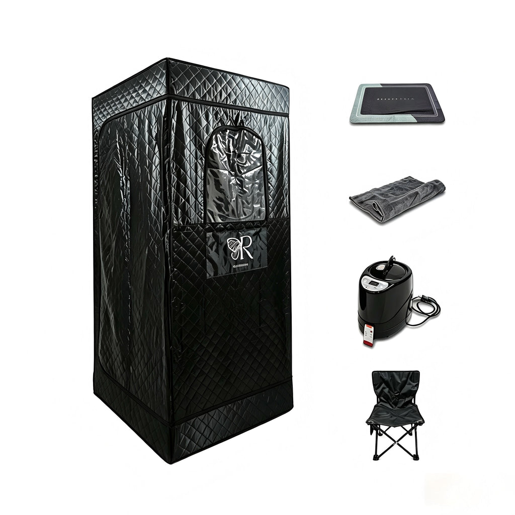 Complete Home Sauna Starter Bundle Kit – Steam Sauna + Sauna Heater
