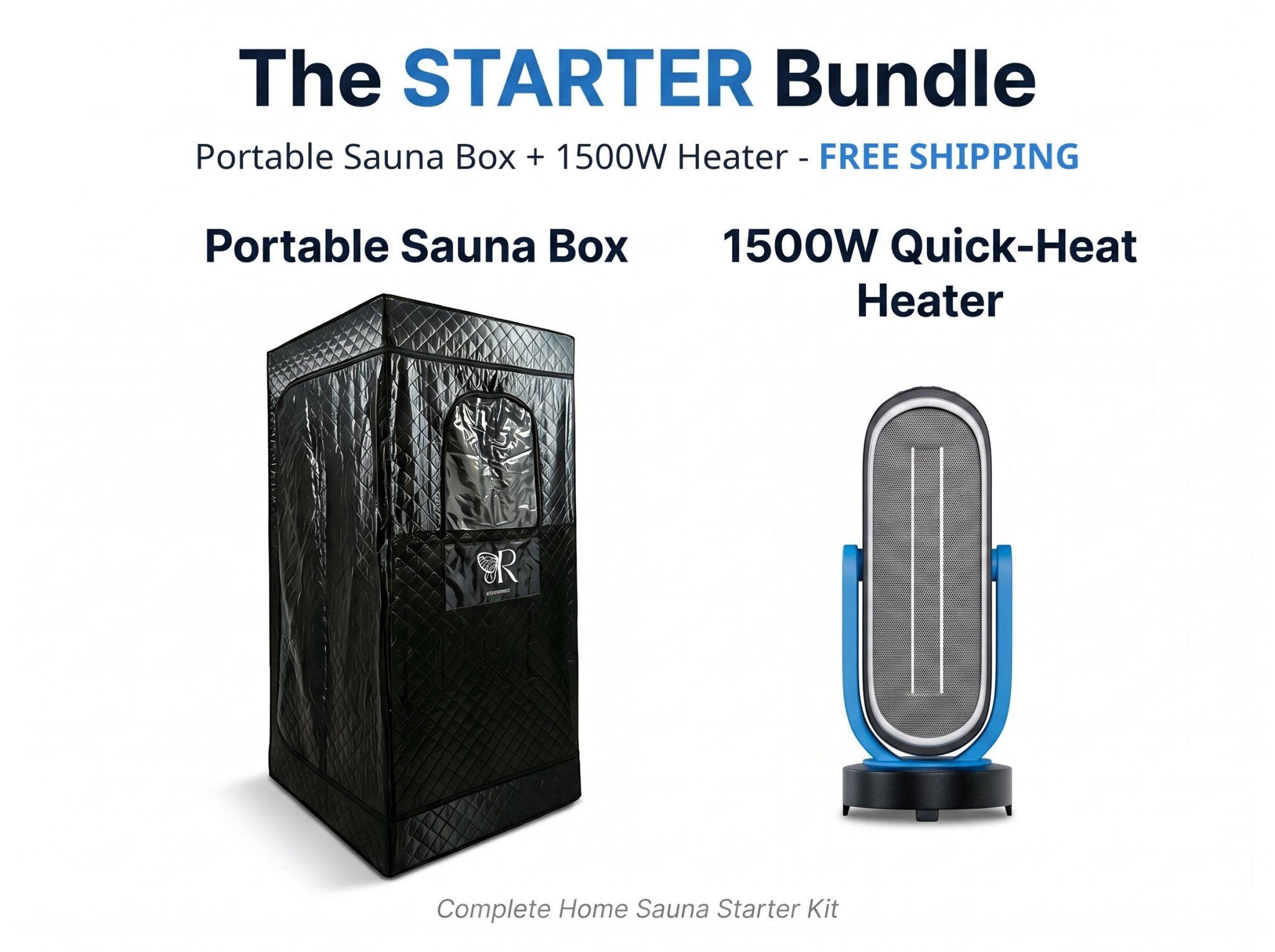 Complete Home Sauna Starter Bundle Kit – Steam Sauna + Sauna Heater