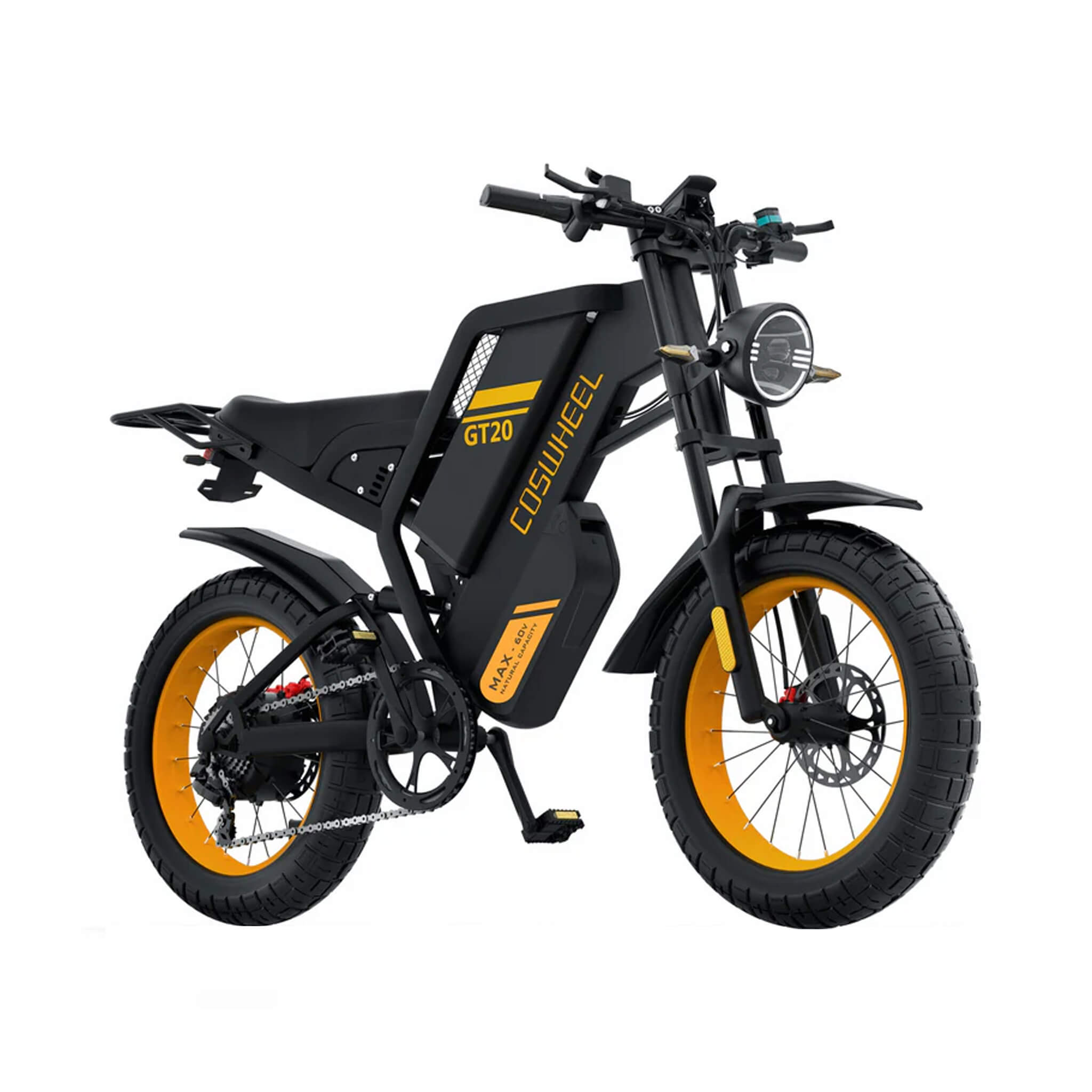 Coswheel GT20 Max 60V/40AH 2000W Dual-Battery Fat Tire Electric Bike (SAK30971)