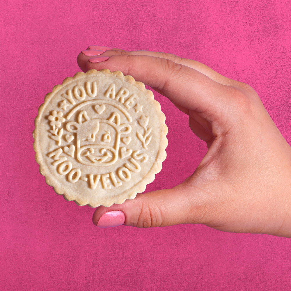 Valentines Day Cookie Stamp - Cow