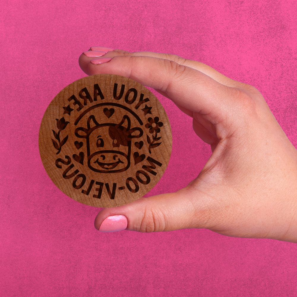 Valentines Day Cookie Stamp - Cow