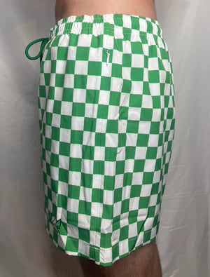 CTS GREEN AND WHITE CHECKER SWIM TO GYM SHORT