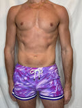 CTS WATERMARBLE SWIM TO GYM SHORT- PURPLE