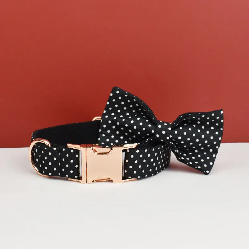 Black Polka Dot Print Set