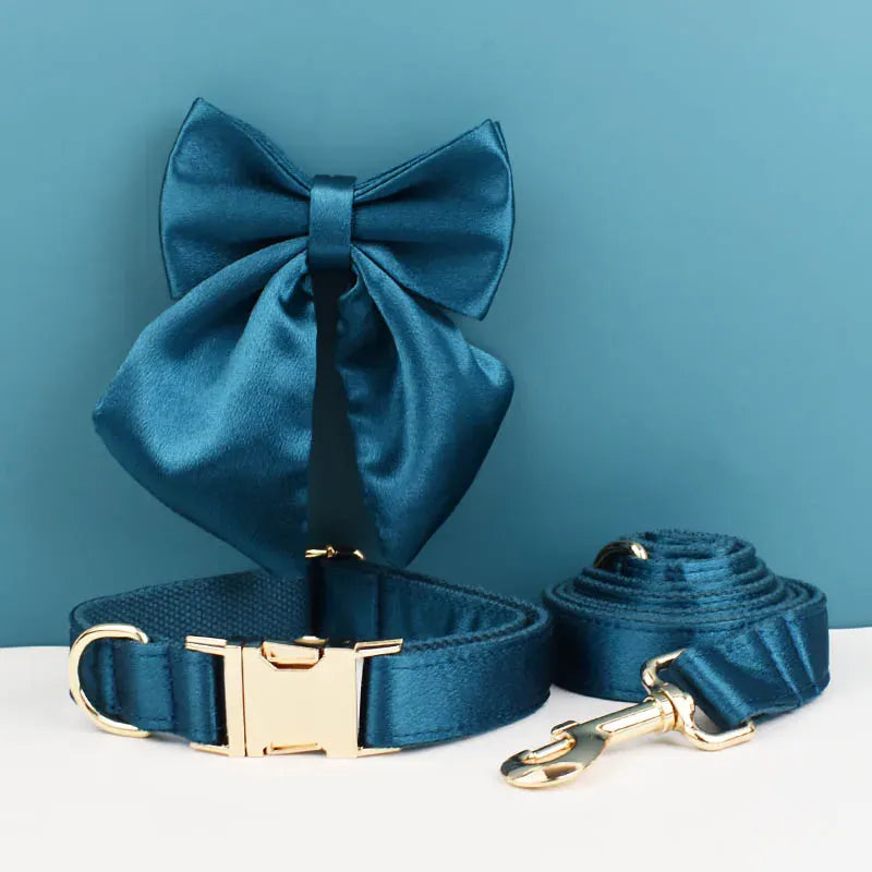 Blue Green Satin Set