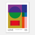 Positivity Series #5: LOVE Framed Art Print by Holly McWhorter
