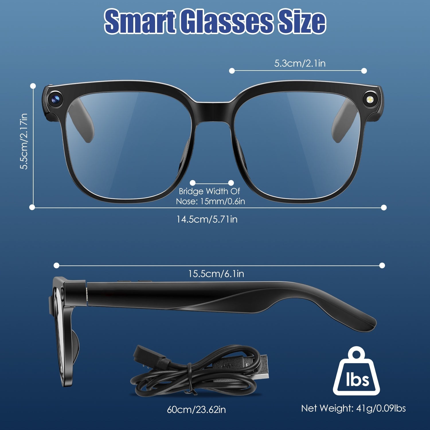 AI Smart Glasses Video Recording Sunglasses with Camera and Audio 8MP HD1080P Real Time Translation 139 Languages Voice Assistant AI Photo Recognition