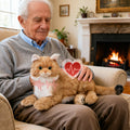 Percy 2.0 Golden British Short Hair Cat- Breathing  Heartbeat Pur,Voice Robonic Cat