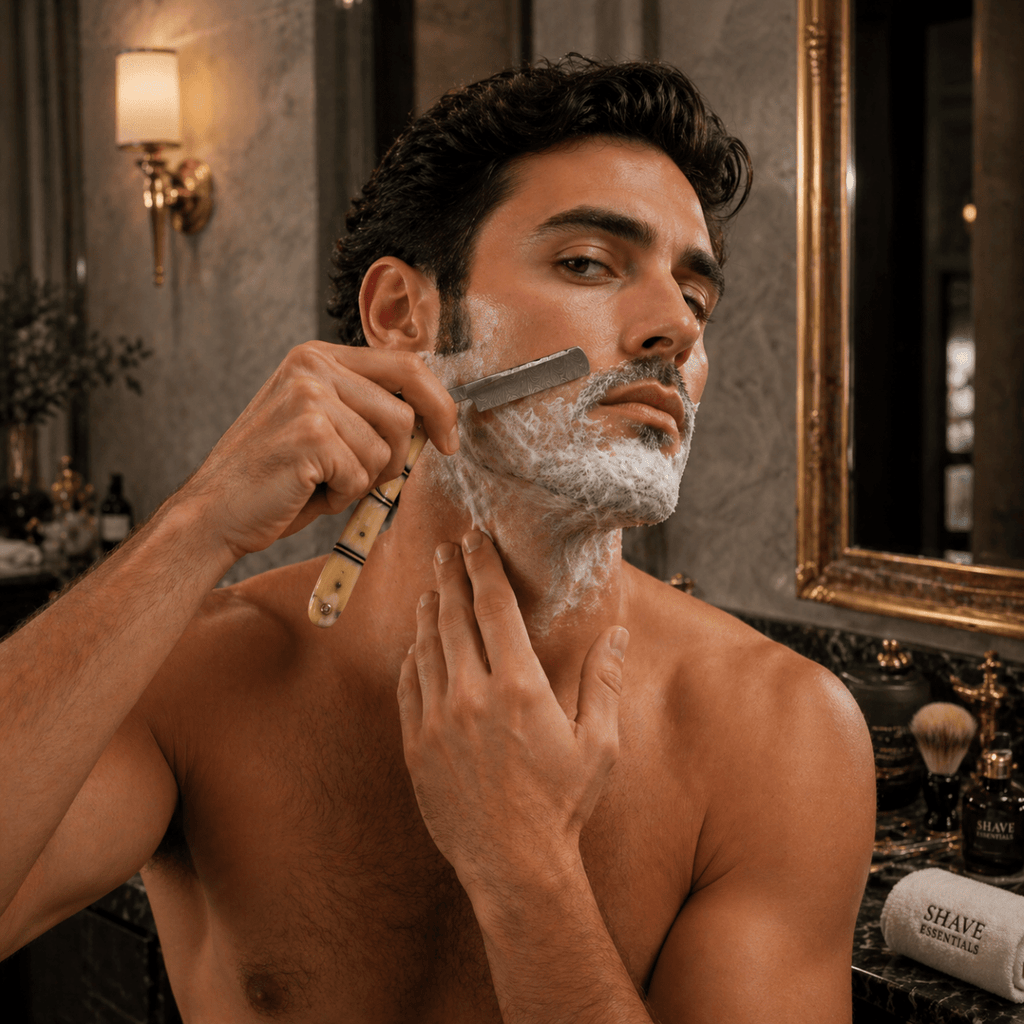 Damascus Steel Straight Razor