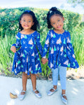 Dancing Dragons Long Sleeve Empire Tunic Set