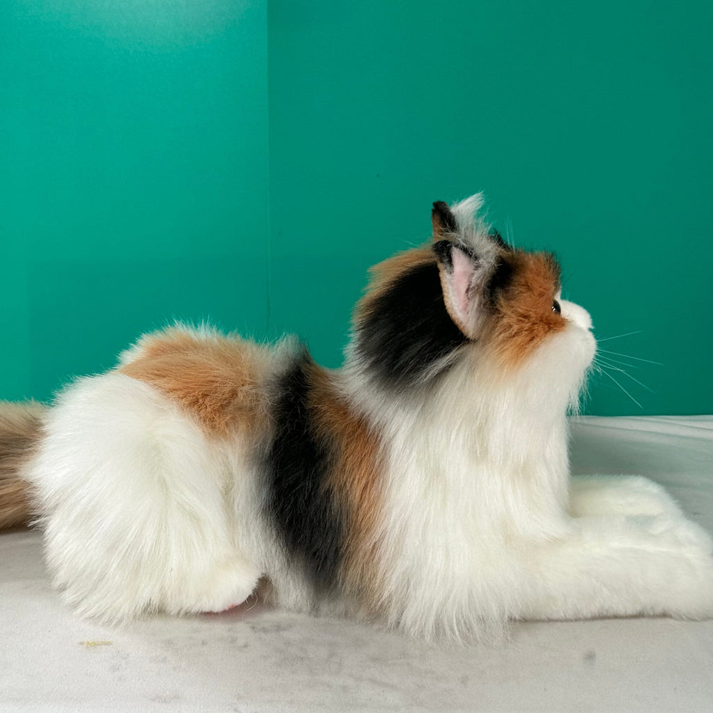 Plush Calico Cat-Handmade Life-Size Companion & Pet Memorial