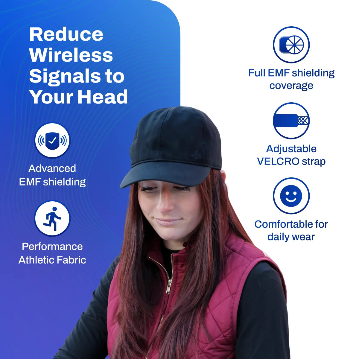 EMF Radiation Protection Baseball Cap