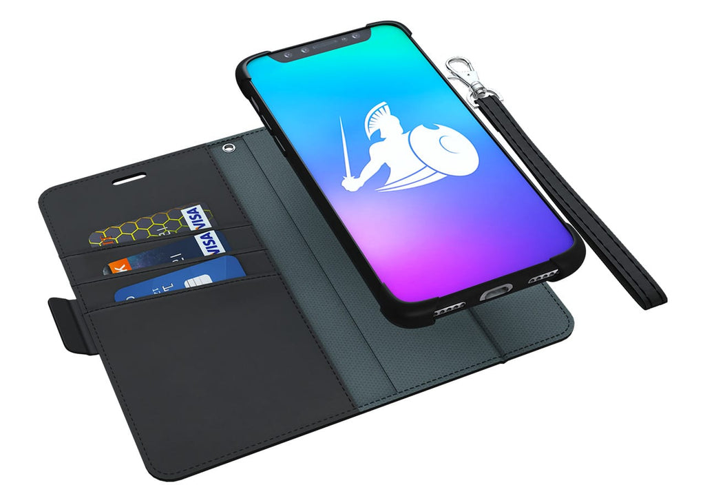 iPhone 8 / 7 / 6 / SE EMF Blocking Wallet Case with 5G Radiation Protection