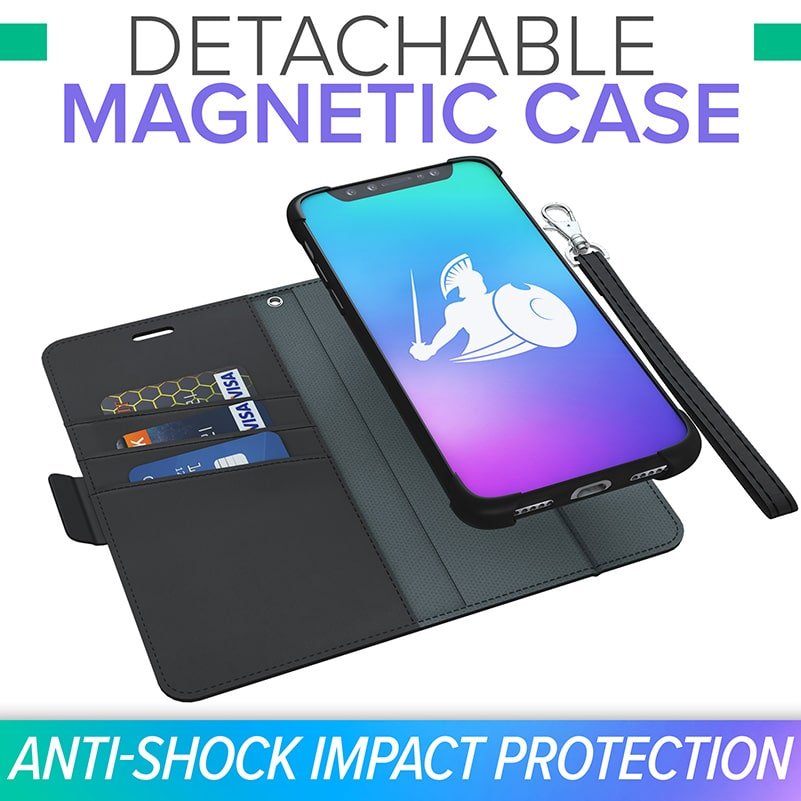 iPhone 8 / 7 / 6 / SE EMF Blocking Wallet Case with 5G Radiation Protection
