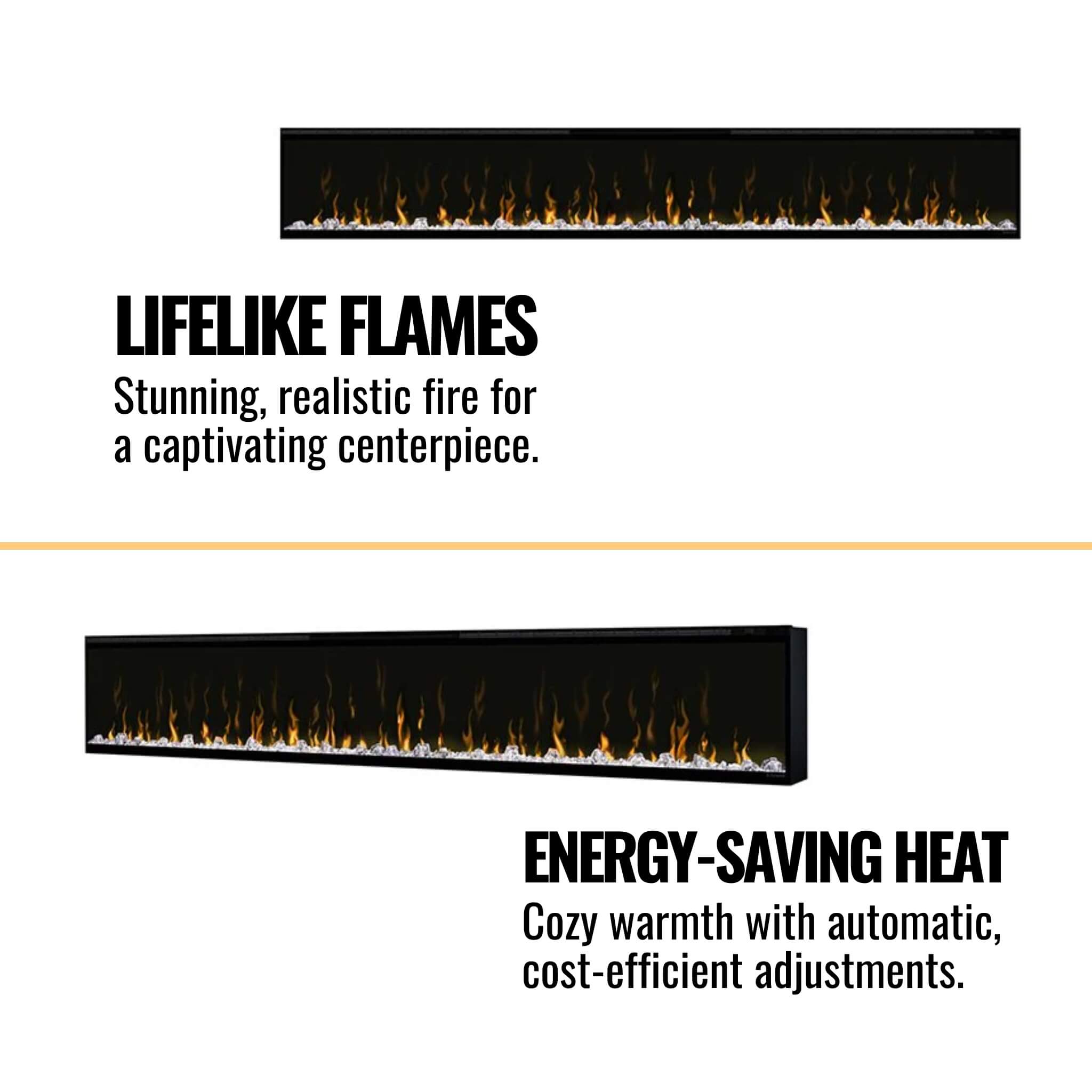 Dimplex IgniteXL 100-Inch Built-In Linear Fireplace Electric [XLF100] (SAK28479)