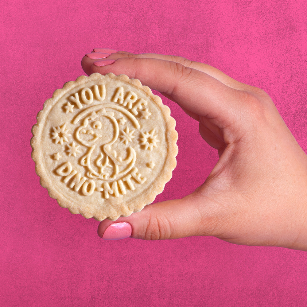 Valentines Day Cookie Stamp - Dino
