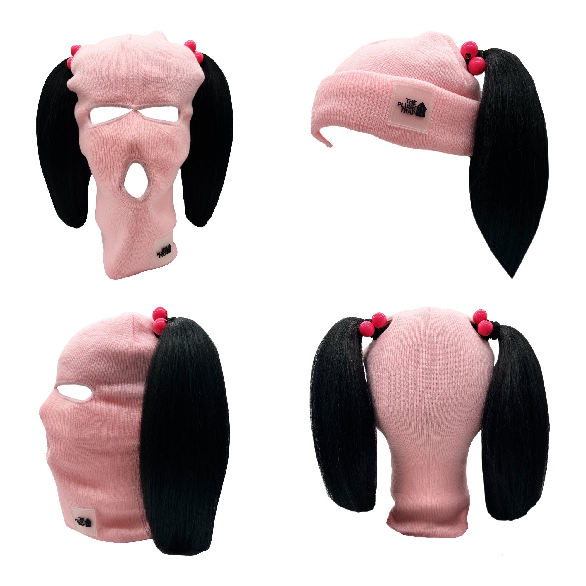 DIY Black 5-Hole Balaclava – Customizable Ski Mask for Streetwear, Winter Sports & Creative Projects