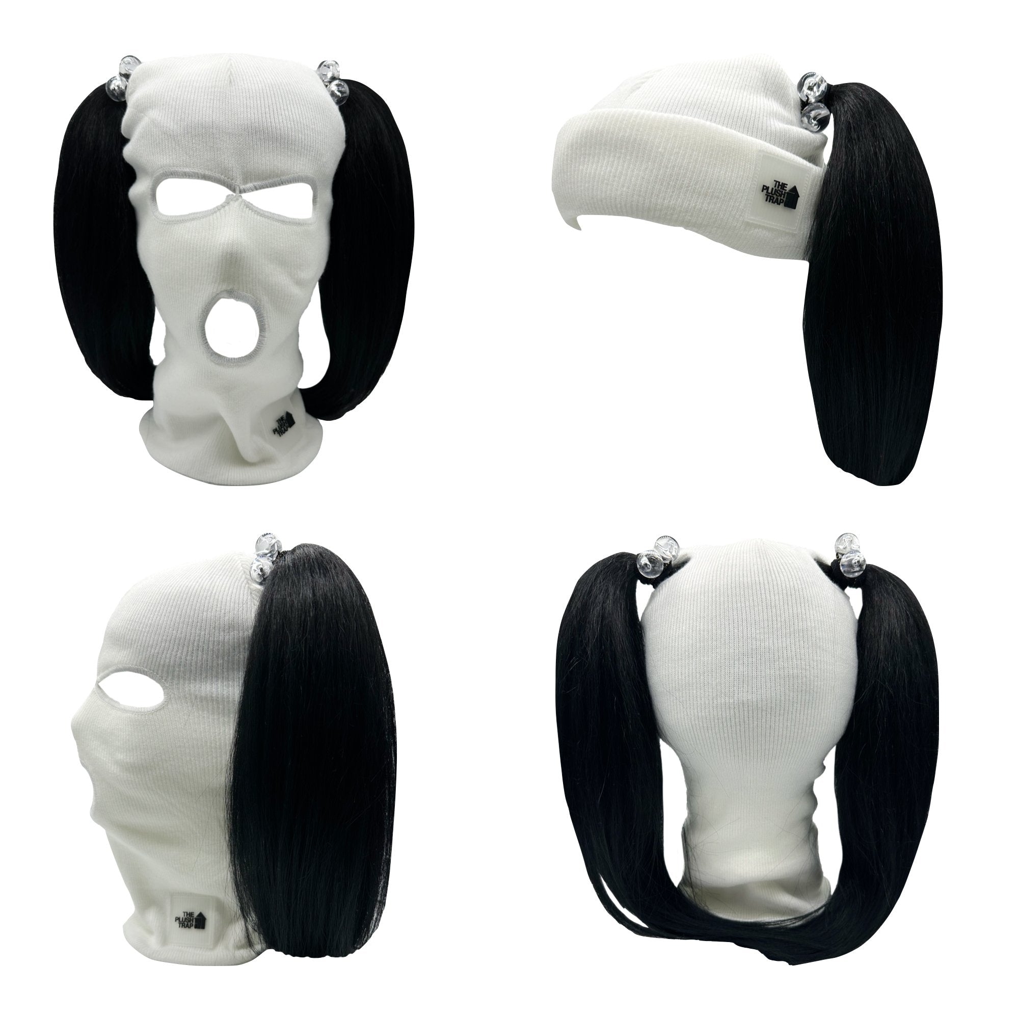 DIY Black 5-Hole Balaclava – Customizable Ski Mask for Streetwear, Winter Sports & Creative Projects