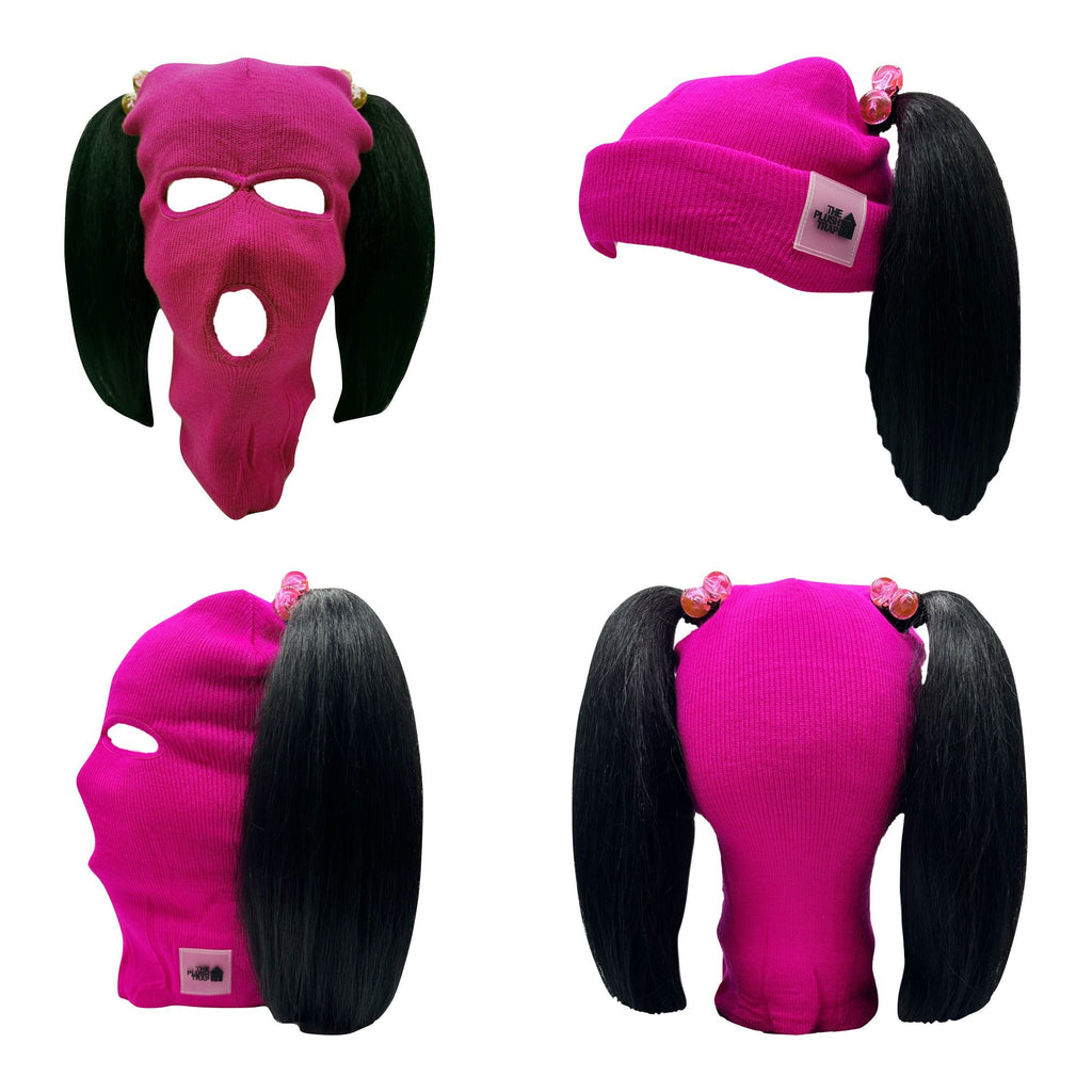 DIY Black 5-Hole Balaclava – Customizable Ski Mask for Streetwear, Winter Sports & Creative Projects