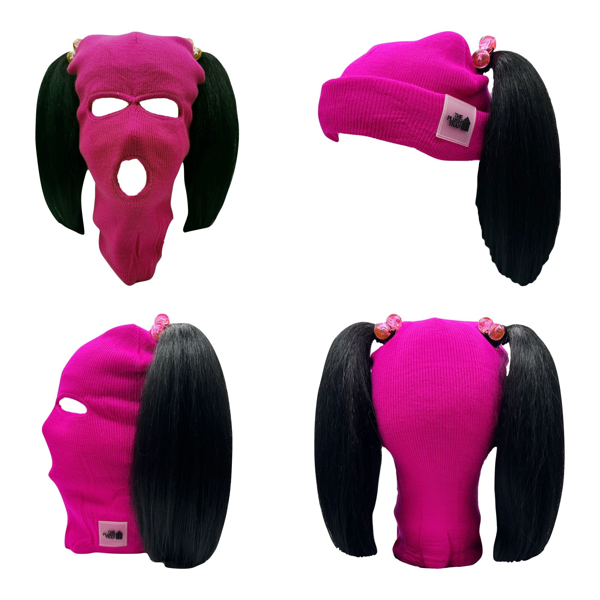 DIY Black 5-Hole Balaclava – Customizable Ski Mask for Streetwear, Winter Sports & Creative Projects