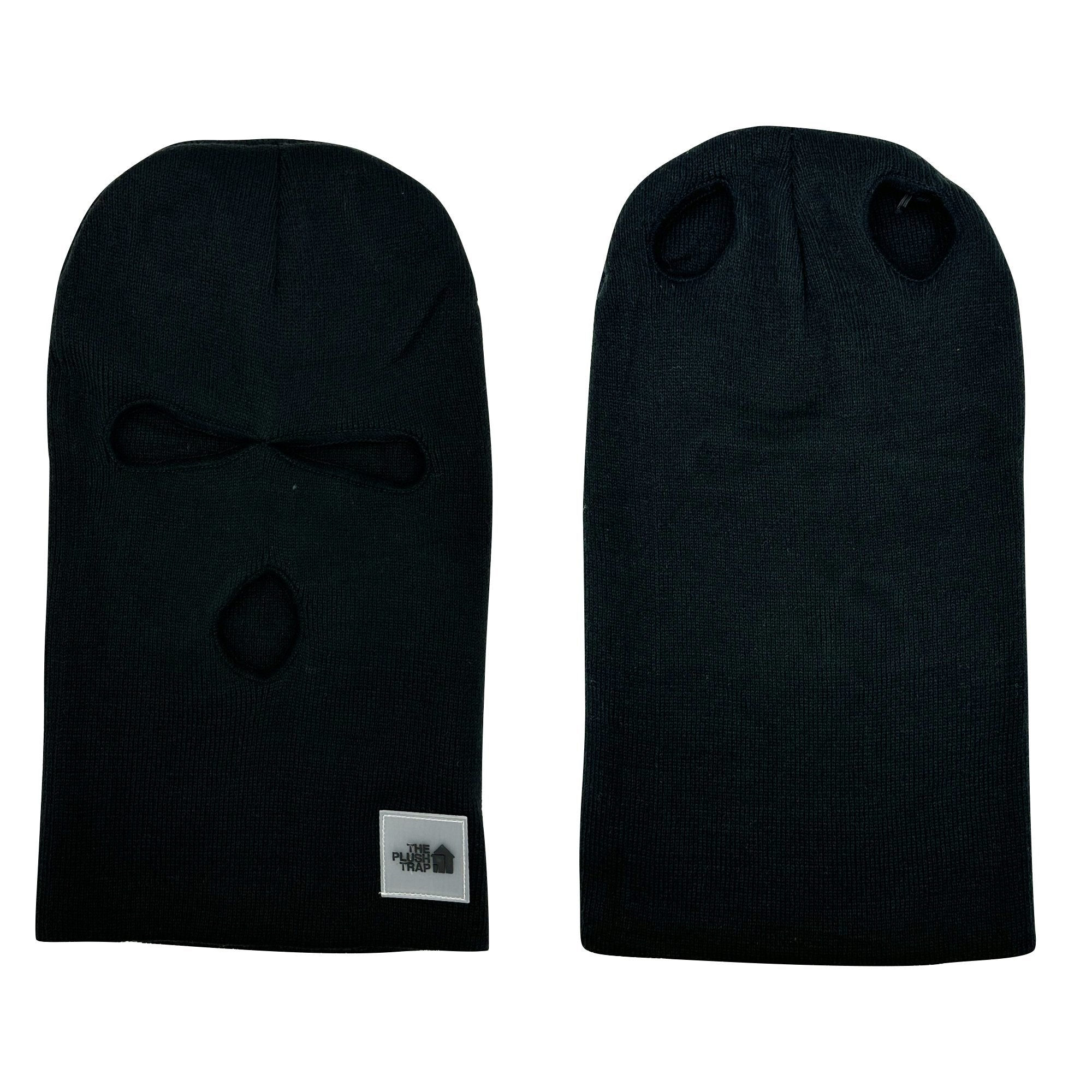 DIY Black 5-Hole Balaclava – Customizable Ski Mask for Streetwear, Winter Sports & Creative Projects