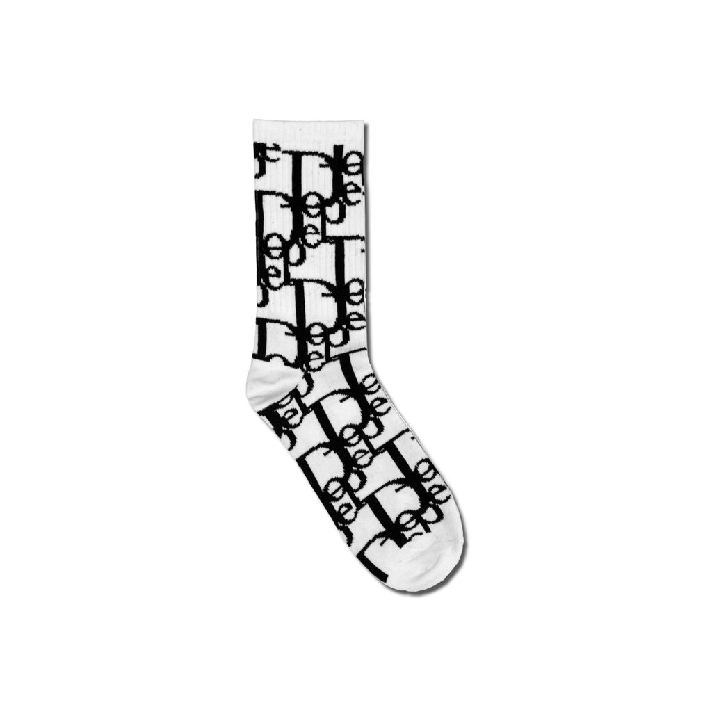 Dope Woven Pattern Socks – 100% Cotton Crew Socks for Streetwear & Sneaker Culture
