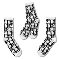 Dope Woven Pattern Socks – 100% Cotton Crew Socks for Streetwear & Sneaker Culture