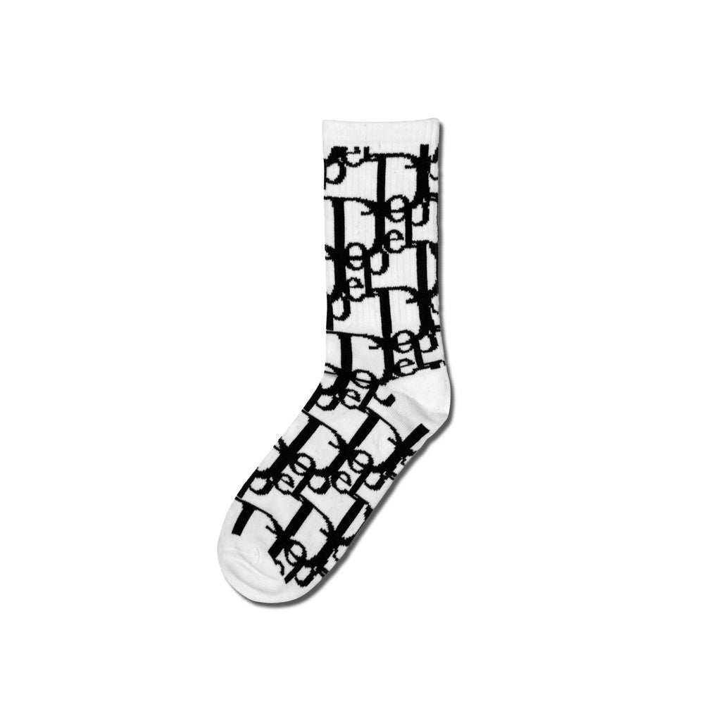 Dope Woven Pattern Socks – 100% Cotton Crew Socks for Streetwear & Sneaker Culture