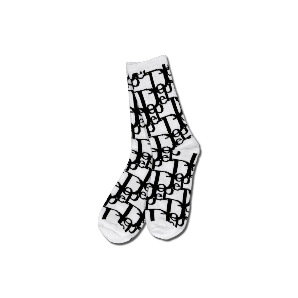 Dope Woven Pattern Socks – 100% Cotton Crew Socks for Streetwear & Sneaker Culture