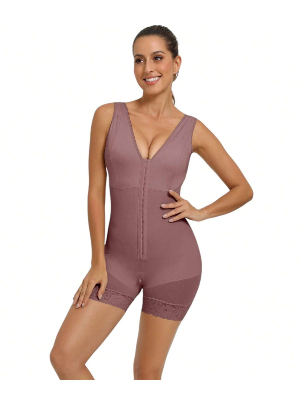 Fajas Colombianas Full Body Shaper with Zipper – Tummy Control & Butt Lift