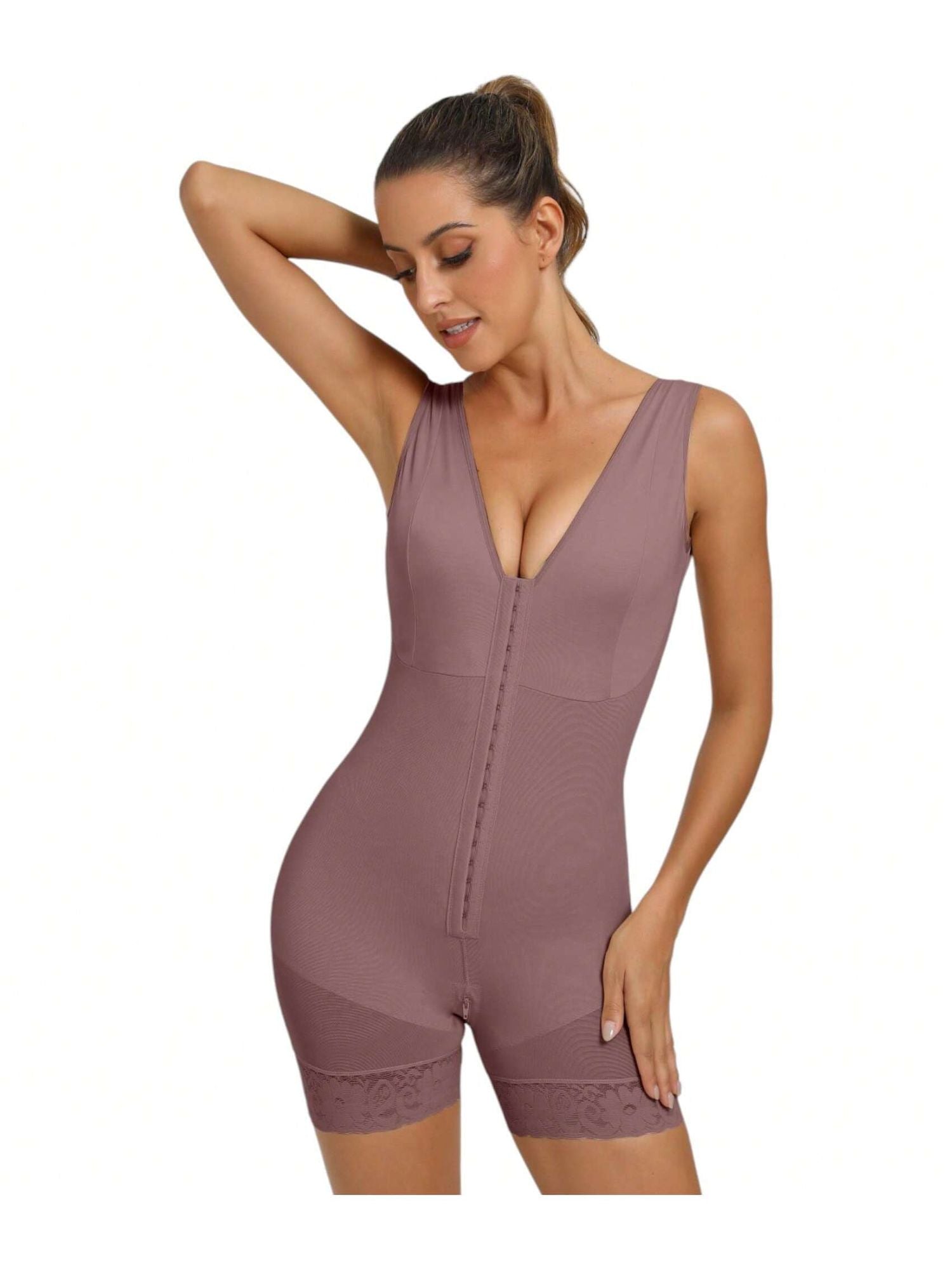 Fajas Colombianas Full Body Shaper with Zipper – Tummy Control & Butt Lift