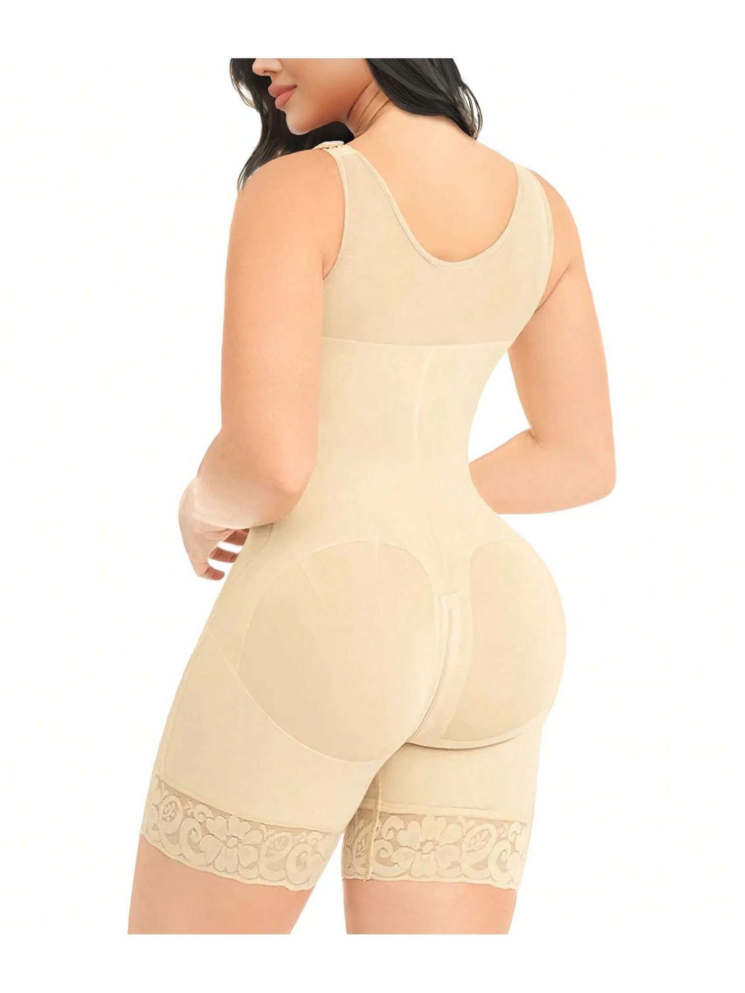 Fajas Colombianas Full Body Shaper with Zipper – Tummy Control & Butt Lift