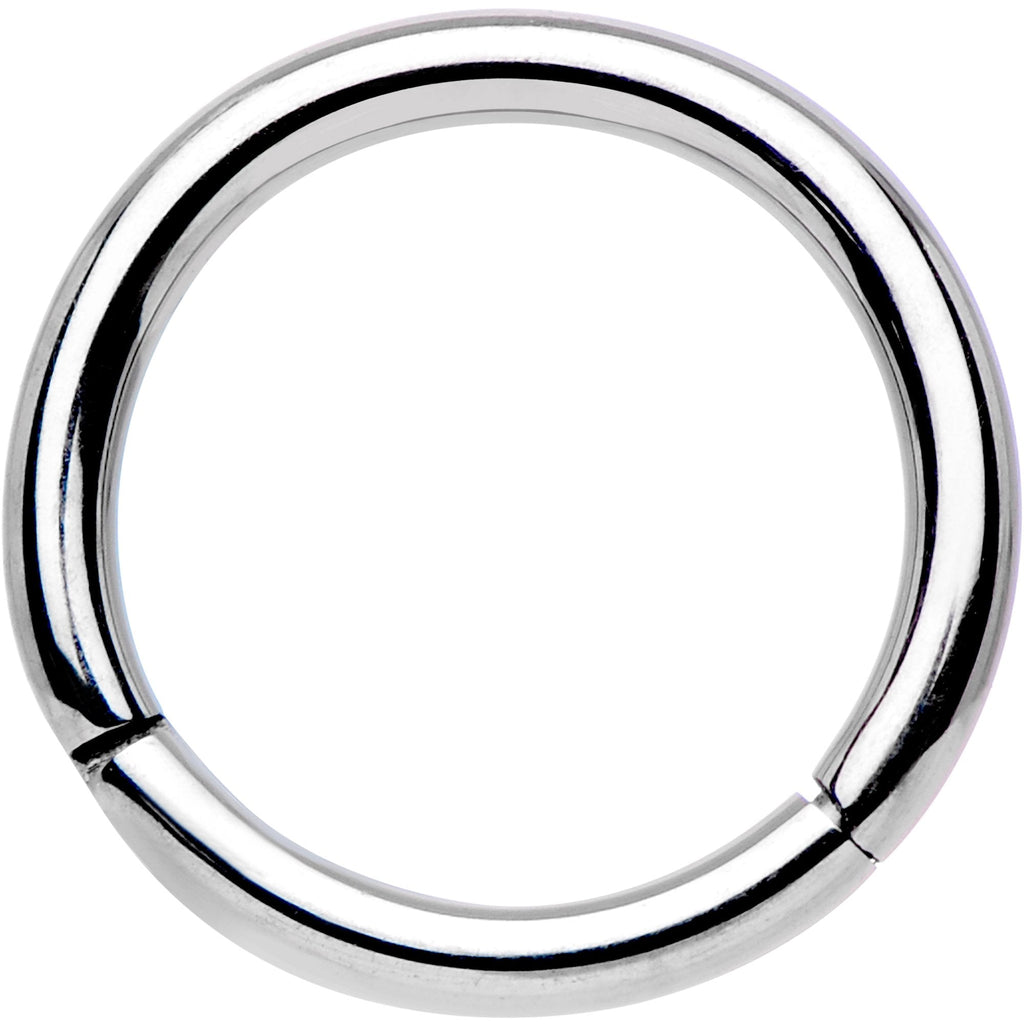 16G 5/16 Solid G23 Implant Grade Titanium Hinged Segment Ring