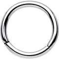 16G 5/16 Solid G23 Implant Grade Titanium Hinged Segment Ring