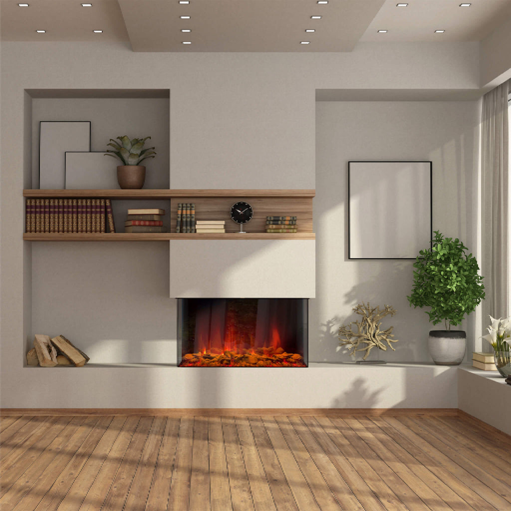 Dynasty Melody 35" Multi-Sided Smart Electric Fireplace With Auto Shut Off [DY-BTS35] (SAK87490)