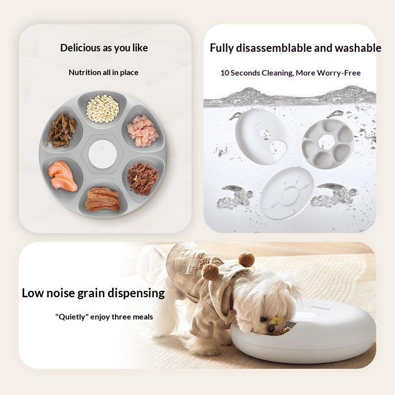 Smart App-Remote Freeze-Dried Snack Can Cat Automatic Feeder