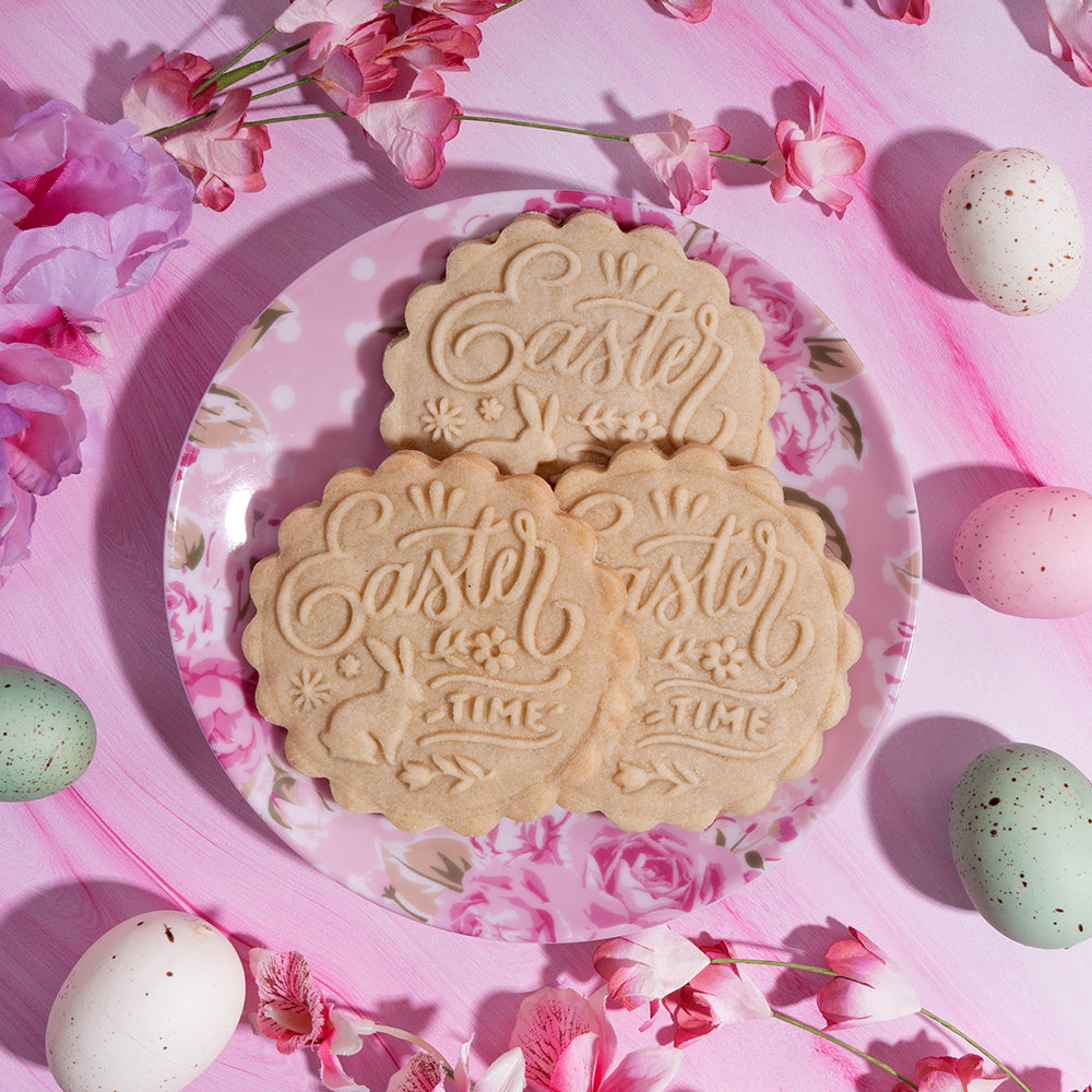 Embossed Easter Cookie Stamp - Happy Easter