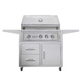 Edgestar 89K BTU 36-Inch Freestanding LED Lighting Grill And Cart With Rotisserie (SAK85914)