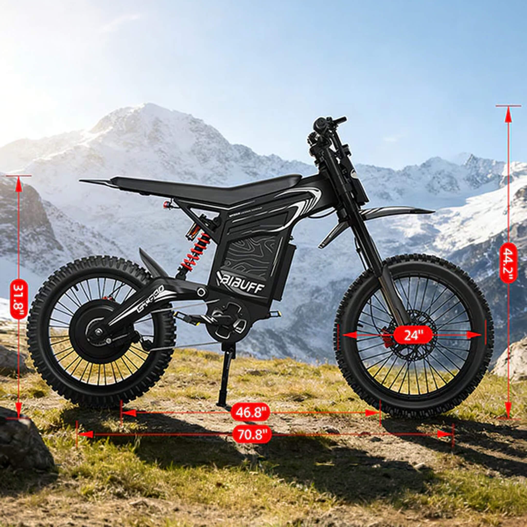 EKX GT600 7500W 72V30AH Full-Suspension Off-Road Electric Dirt Bike (SAK49037)