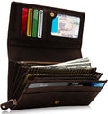 Embossed Floral Accordion Wallet