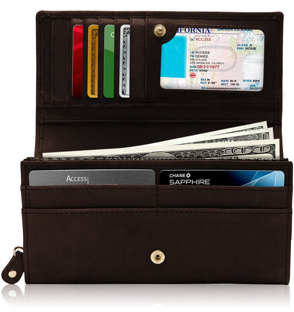 Embossed Floral Accordion Wallet