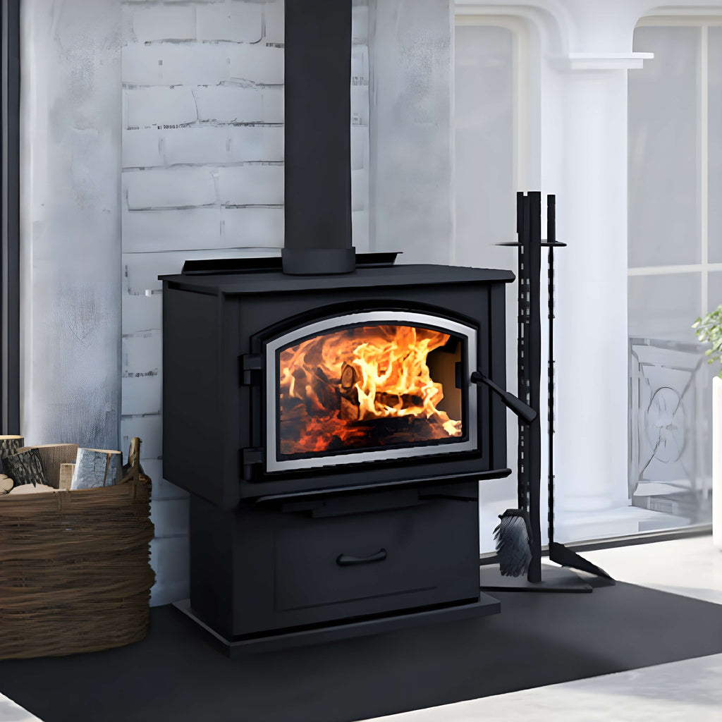 Empire Stove Gateway 1700 24-Inch Freestanding Wood Burning Fireplace [WB17FS] (SAK29365)