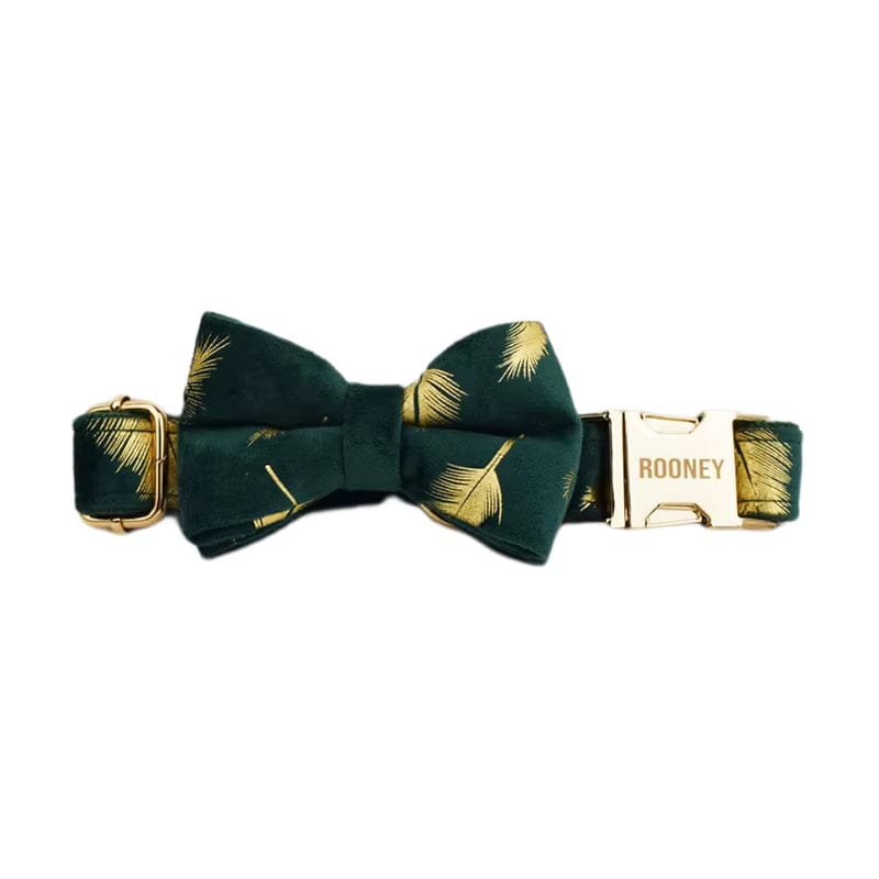 Green Feather Velvet Set