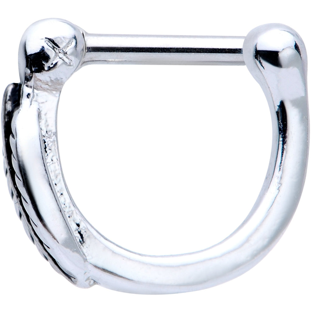 16G 5/16 Leafy Fall Hinged Cartilage Clicker
