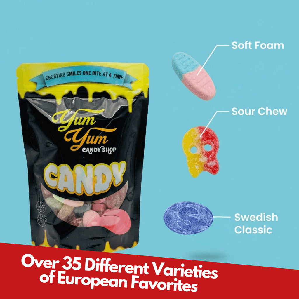 Ultimate Swedish & European Gummy Mix – Sweet & Sour Gummies | Yum Yum Candy Shop