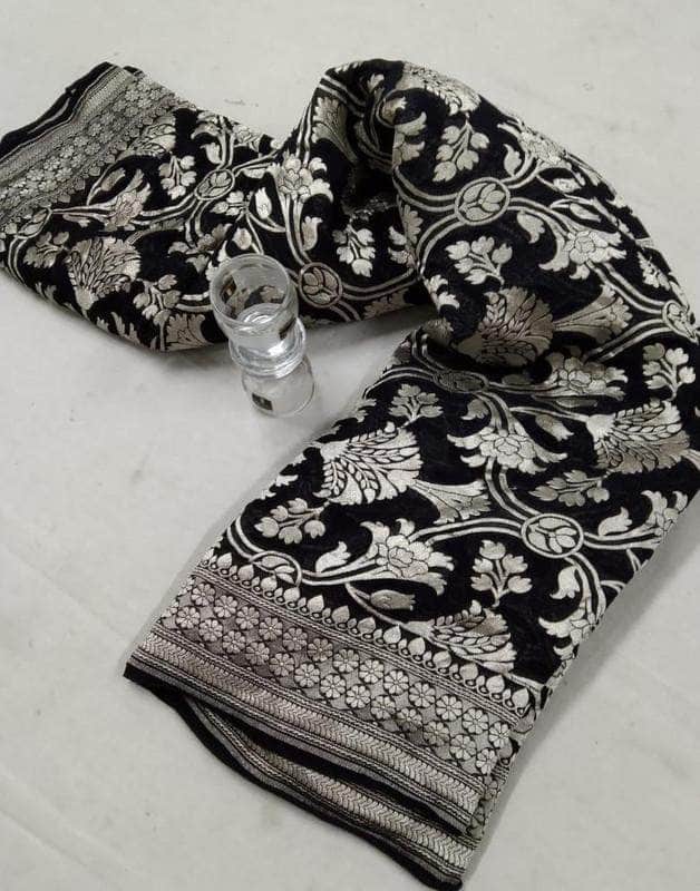 Exclusive Banarasi Chiffon Khaddi Georgette Silk Saree
