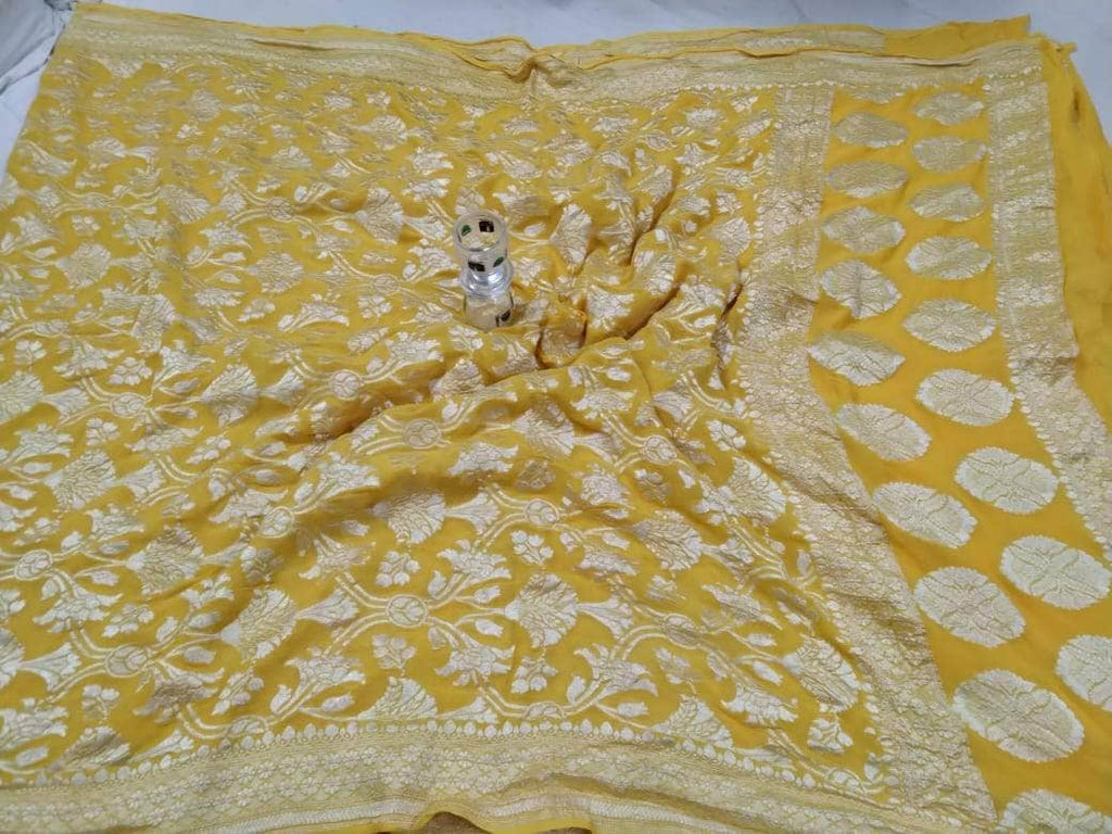 Exclusive Banarasi Chiffon Khaddi Georgette Silk Saree