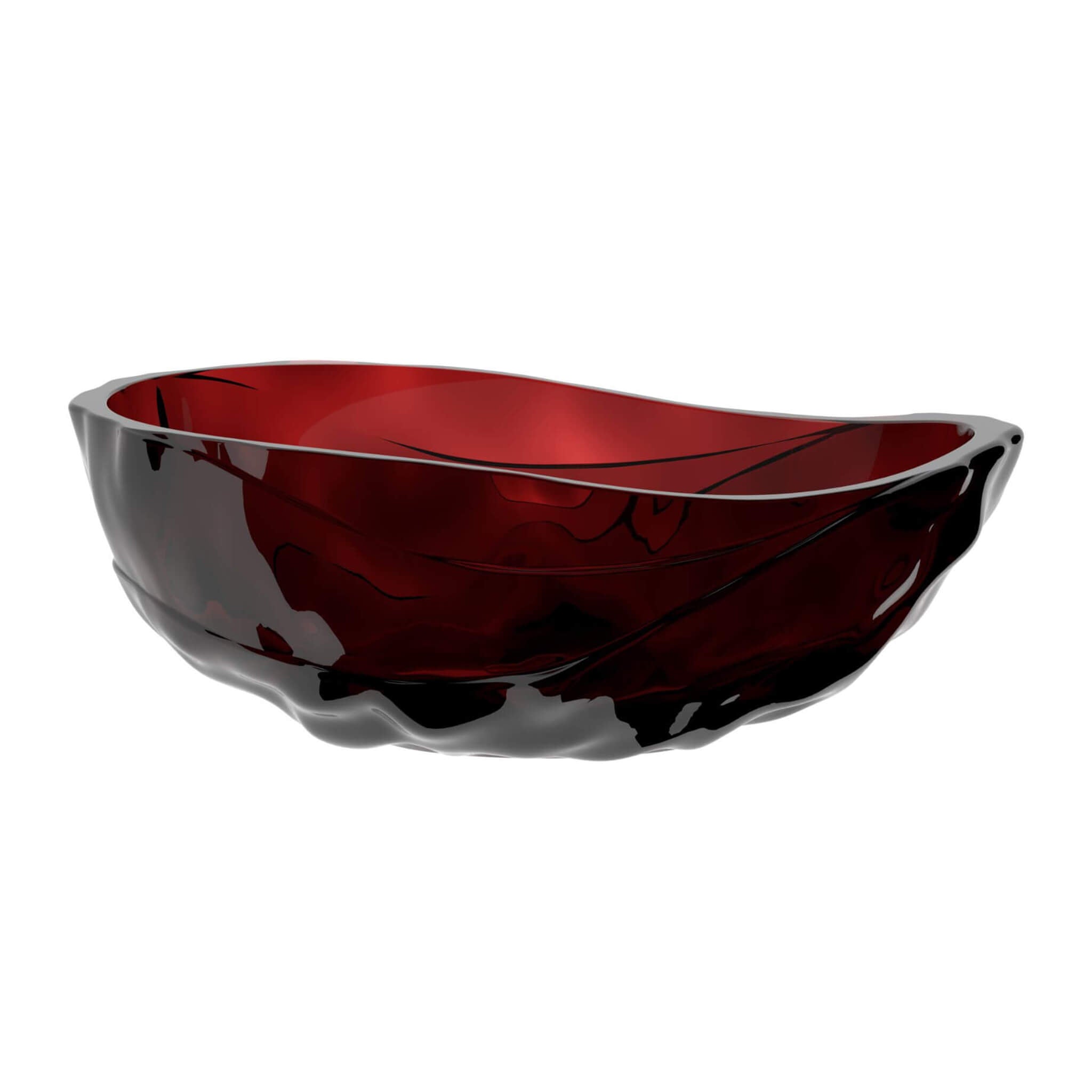 Nuvia Extra-Large 67-Inch Modern Freestanding Oval Resin Soaking Bathtub (SAK39750)