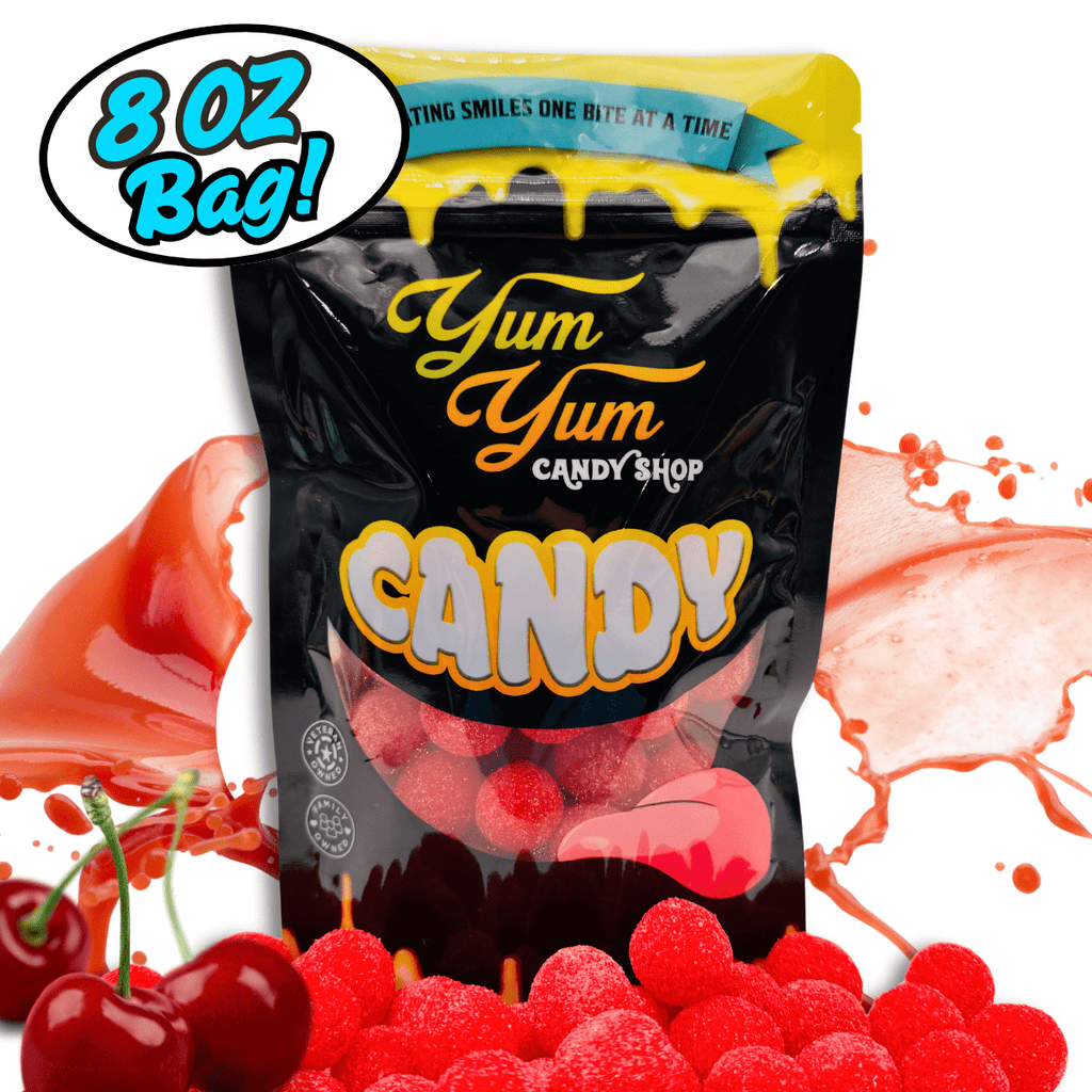 Extreme Sour Balls Candy – Cherry, Green Apple, Blue Raspberry | Yum Yum Candy Shop